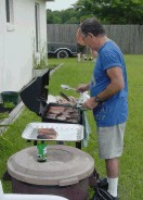 Jason's Dad cooking
